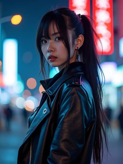 Professional cyberpunk AI photo 2 - High quality artificial intelligence photography