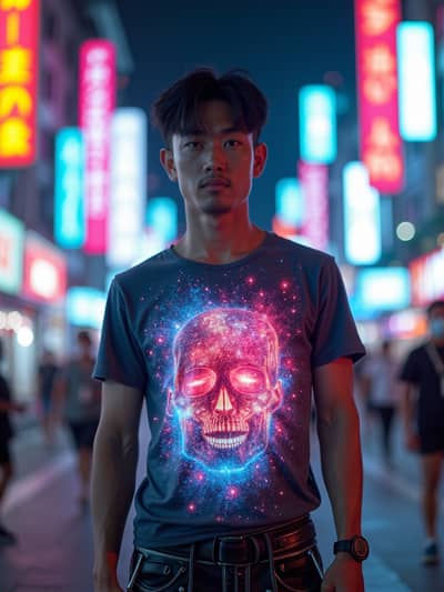 AI photography example 4 - cyberpunk photos generated by artificial intelligence