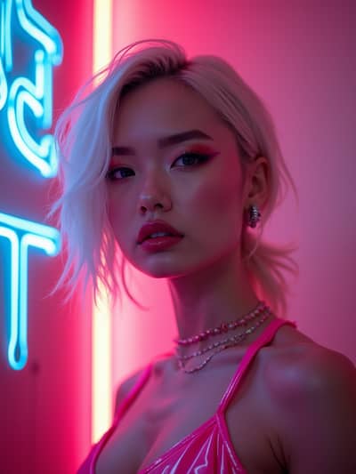 AI photography example 9 - cyberpunk photos generated by artificial intelligence