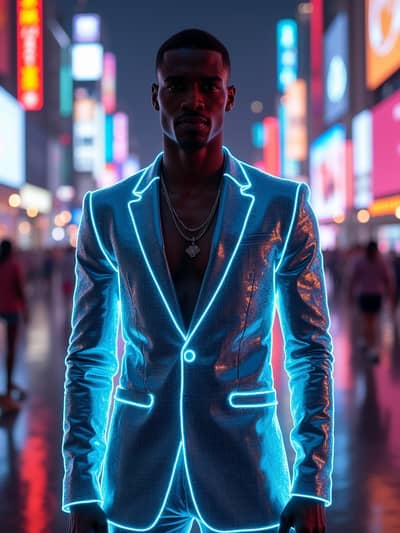 AI generated cyberpunk photo example 11 - Professional cyberpunk photography by PhotoForge