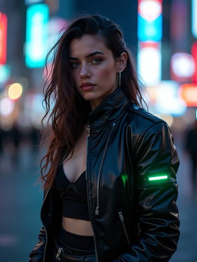 Professional cyberpunk AI photo 22 - High quality artificial intelligence photography