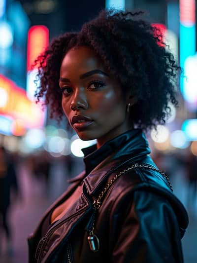 AI photography example 24 - cyberpunk photos generated by artificial intelligence