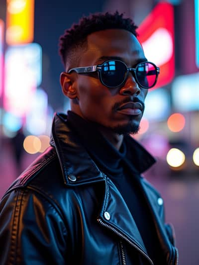 AI photography example 29 - cyberpunk photos generated by artificial intelligence