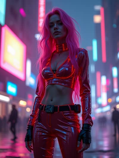 PhotoForge AI cyberpunk photo sample 35 - Studio quality AI generated photography