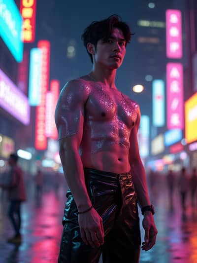 PhotoForge AI cyberpunk photo sample 40 - Studio quality AI generated photography