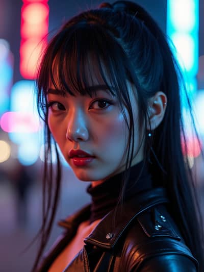 PhotoForge AI cyberpunk photo sample 45 - Studio quality AI generated photography