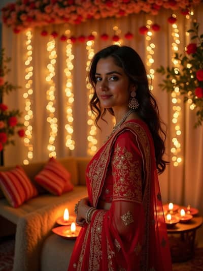 Diwali style photo 3 created with AI technology - PhotoForge professional photography
