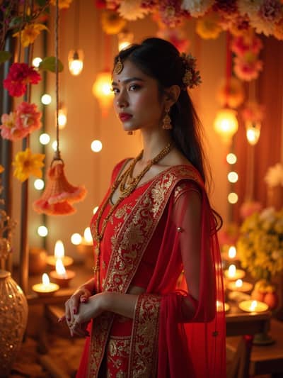 PhotoForge AI diwali photo sample 10 - Studio quality AI generated photography