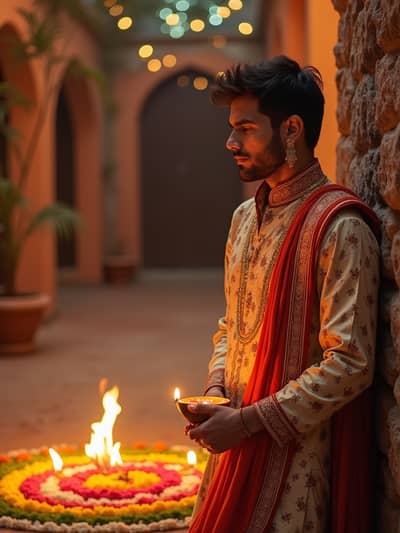Diwali style photo 23 created with AI technology - PhotoForge professional photography