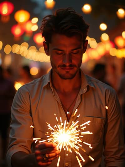 AI photography example 24 - diwali photos generated by artificial intelligence