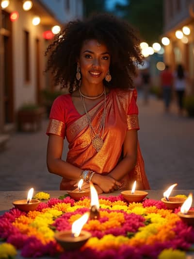 Diwali style photo 28 created with AI technology - PhotoForge professional photography