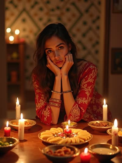 AI photography example 29 - diwali photos generated by artificial intelligence