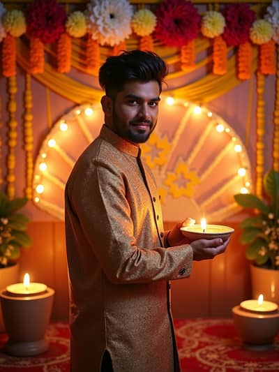 PhotoForge AI diwali photo sample 30 - Studio quality AI generated photography