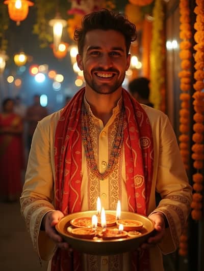 Diwali style photo 33 created with AI technology - PhotoForge professional photography