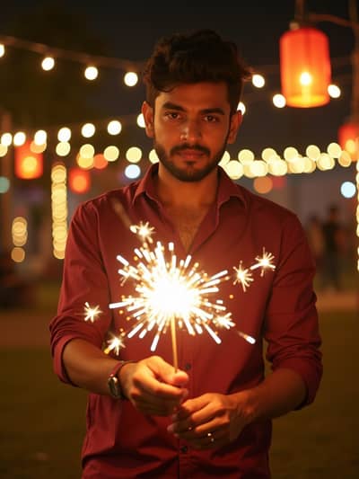 PhotoForge AI diwali photo sample 50 - Studio quality AI generated photography
