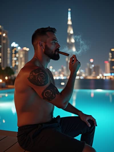 AI photography example 4 - dubai ecom bro photos generated by artificial intelligence