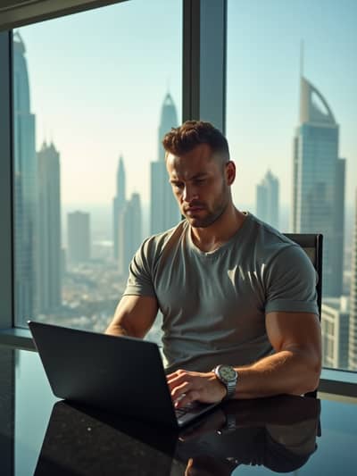 AI photography example 9 - dubai ecom bro photos generated by artificial intelligence
