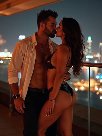 AI photography example 9 - dubai influencer photos generated by artificial intelligence