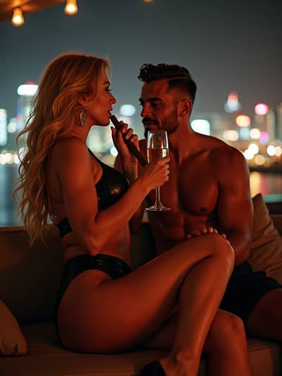 AI photography example 19 - dubai influencer photos generated by artificial intelligence