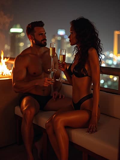 AI photography example 34 - dubai influencer photos generated by artificial intelligence
