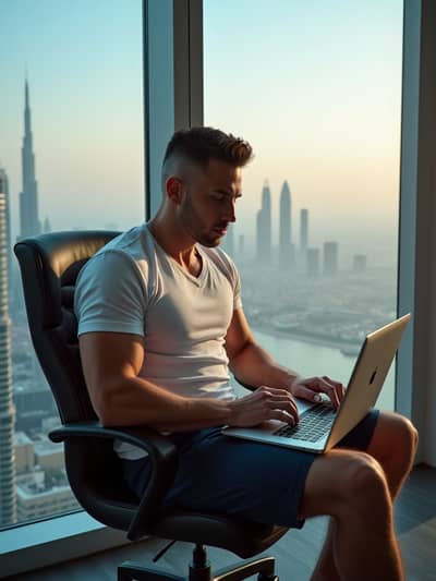 Dubai Influencer style photo 43 created with AI technology - PhotoForge professional photography
