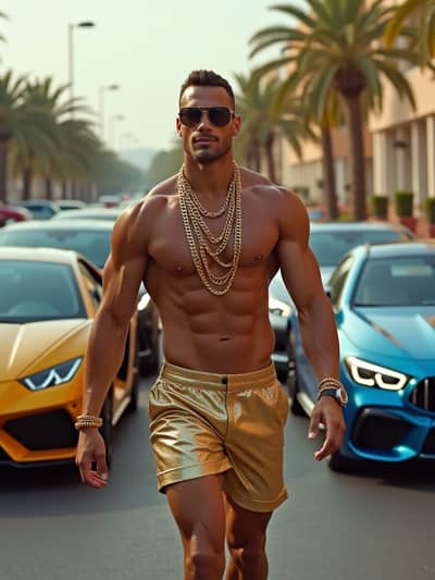 AI photography example 49 - dubai influencer photos generated by artificial intelligence