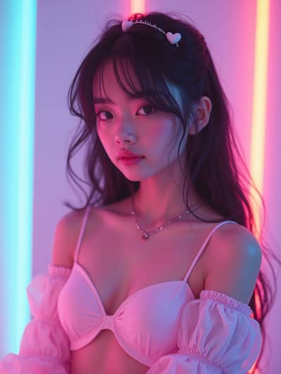 AI generated e girl photo example 1 - Professional e girl photography by PhotoForge