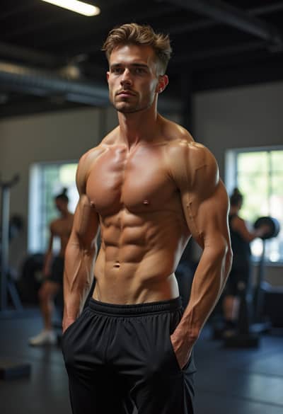 AI photography example 9 - fitness influencer photos generated by artificial intelligence