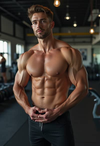 AI generated fitness influencer photo example 11 - Professional fitness influencer photography by PhotoForge