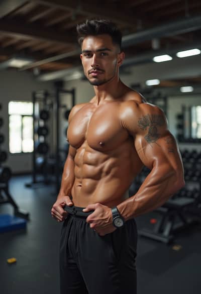 Professional fitness influencer AI photo 12 - High quality artificial intelligence photography