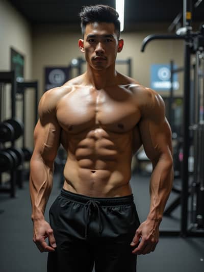 PhotoForge AI fitness influencer photo sample 15 - Studio quality AI generated photography