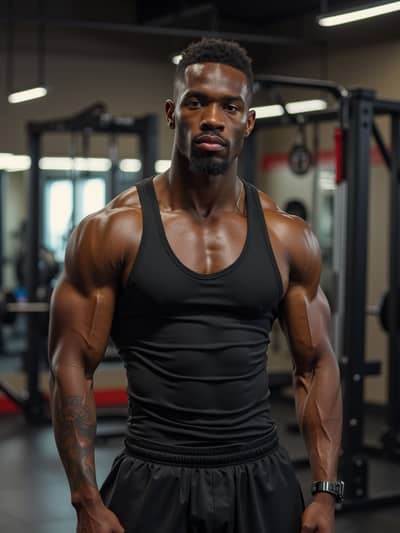 AI photography example 19 - fitness influencer photos generated by artificial intelligence