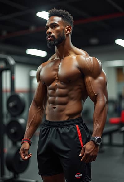 AI generated fitness influencer photo example 26 - Professional fitness influencer photography by PhotoForge