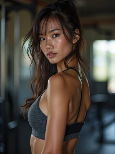Fitness Influencer style photo 28 created with AI technology - PhotoForge professional photography