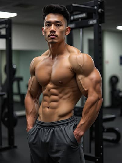 AI generated fitness influencer photo example 31 - Professional fitness influencer photography by PhotoForge