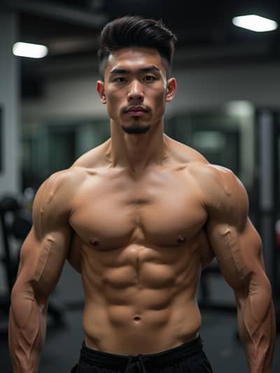 PhotoForge AI fitness influencer photo sample 35 - Studio quality AI generated photography