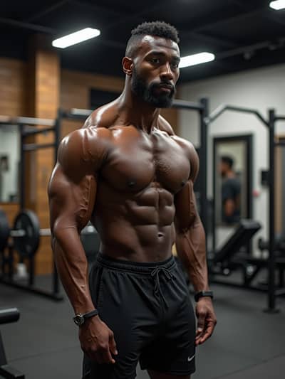 PhotoForge AI fitness influencer photo sample 40 - Studio quality AI generated photography