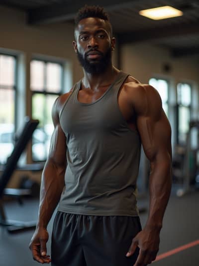 AI photography example 9 - fitness photos generated by artificial intelligence