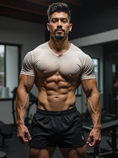 AI photography example 19 - fitness photos generated by artificial intelligence
