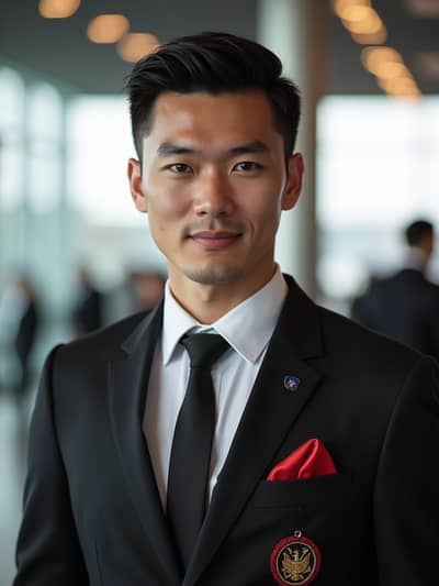 Professional flight attendant AI photo 17 - High quality artificial intelligence photography