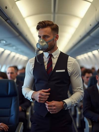 Professional flight attendant AI photo 22 - High quality artificial intelligence photography
