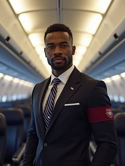 Professional flight attendant AI photo 27 - High quality artificial intelligence photography