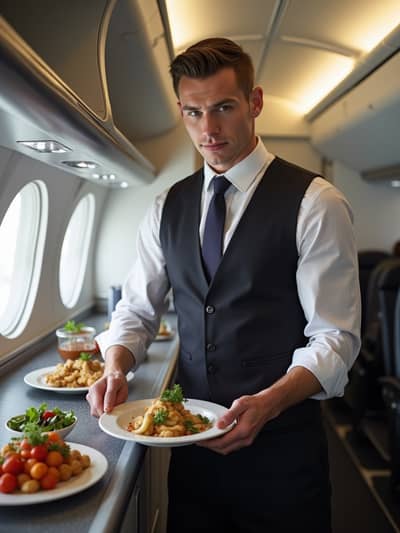AI photography example 34 - flight attendant photos generated by artificial intelligence