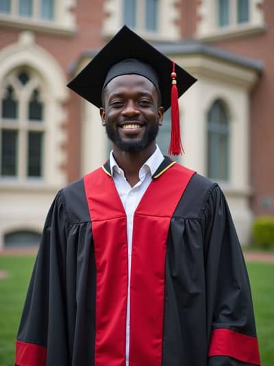 AI photography example 4 - graduation photos generated by artificial intelligence