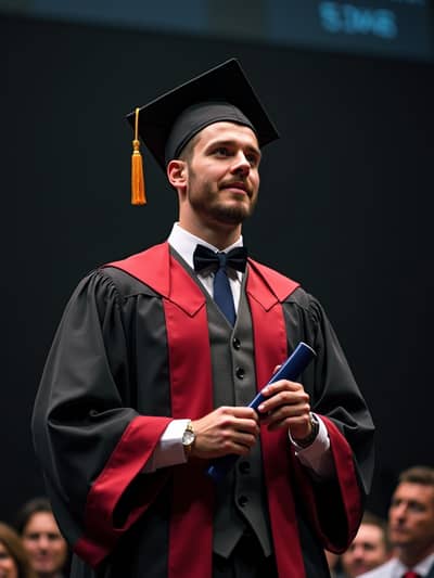 AI photography example 9 - graduation photos generated by artificial intelligence