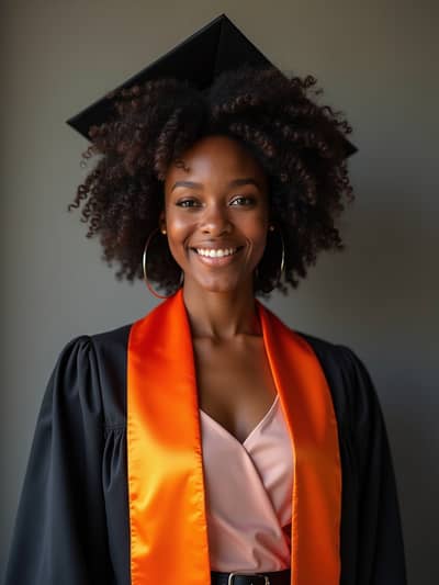 PhotoForge AI graduation photo sample 10 - Studio quality AI generated photography