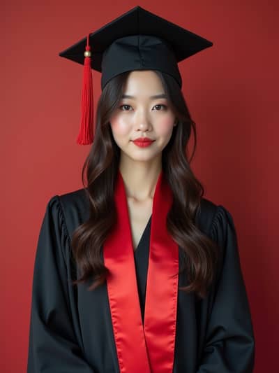 AI photography example 14 - graduation photos generated by artificial intelligence
