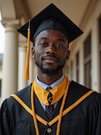 PhotoForge AI graduation photo sample 15 - Studio quality AI generated photography
