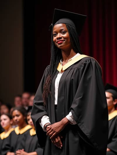 AI photography example 19 - graduation photos generated by artificial intelligence