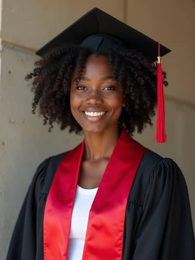 AI photography example 24 - graduation photos generated by artificial intelligence